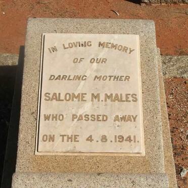 MALES Salome M. -1941