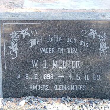 MEUTER W.J. 1899-1969