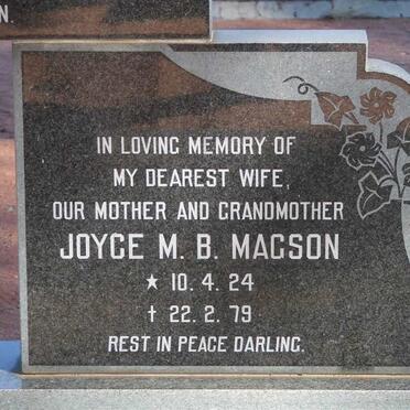 MAGSON Jacques Ronald 1924-1983 &amp; Joyce M.B. 1924-1979