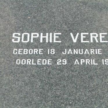 MALAN Sophie Verena 1915-1996