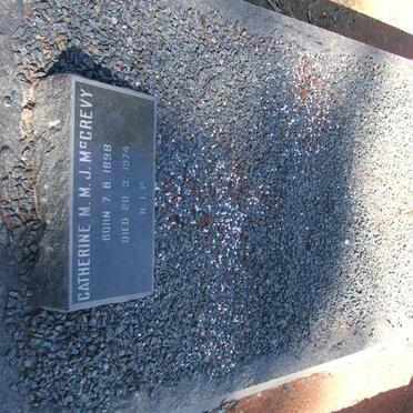 McGREVY E.P. -1954 &amp; Catherine M.M.J. 1898-1974