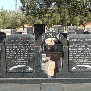 MINNAAR Johannes Isak 1905-1955 &amp; Hester Maria Christina Elizabeth 1910-1980