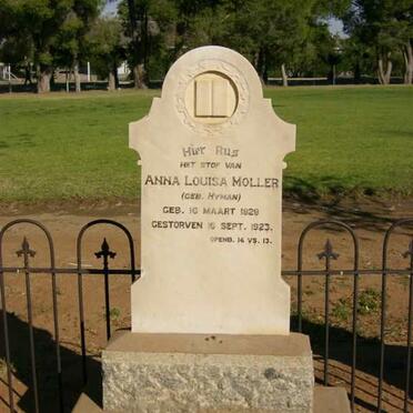 MOLLER Anna Louisa nee HYMAN 1828-1923