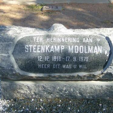 MOOLMAN Steenkamp 1916-1970