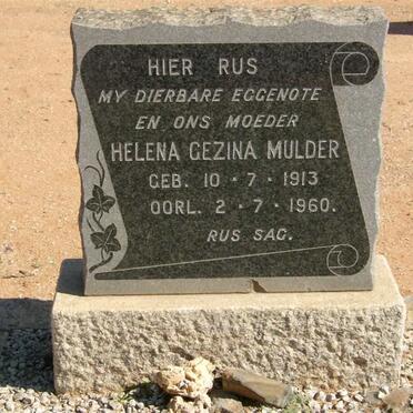 MULDER Helena Gezina 1913-1960