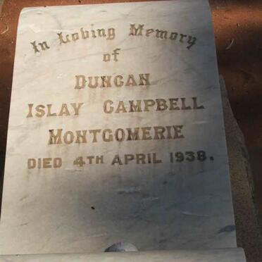 MONTGOMERIE Duncan Islay Campbell -1938