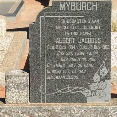 MYBURGH Albert Jacobus 1894-1962