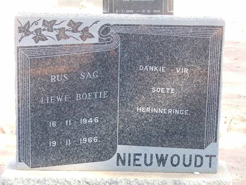 NIEUWOUDT 1946-1966