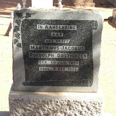 OOSTHUIZEN Marthinus Jacobus Roedolph 1859-1936