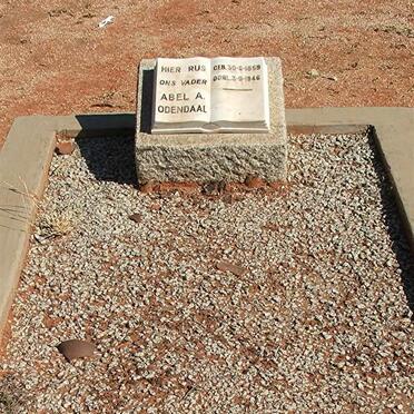 ODENDAAL Abel A. 1859-1946