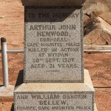 HENWOOD Arthur John -1907 :: BELLEW William Osborn -1906