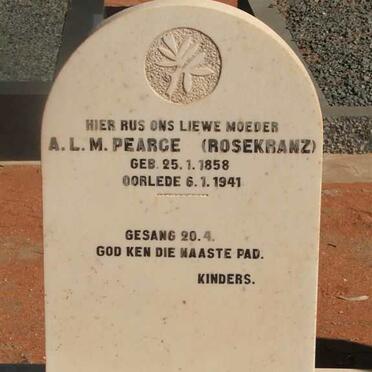 PEARCE A.L.M. nee ROSEKRANZ 1858-1941