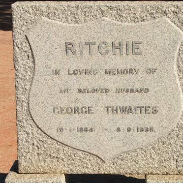 RITCHIE George Thwaites 1884-1965
