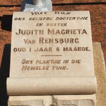 RENSBURG Judith Magrieta, van