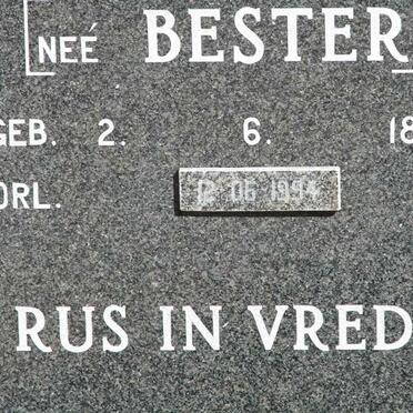 ROUX Mattheus W.J., le -1953 &amp; Catharina E. BESTER 1897-1994