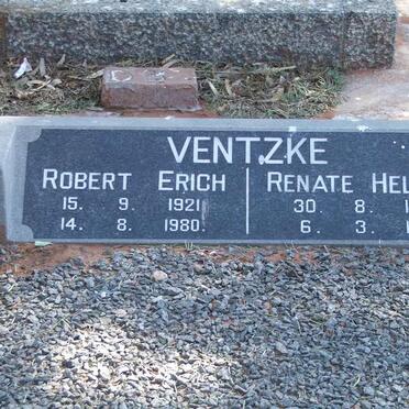 VENTZKE Robert Erich 1921-1980 &amp; Renate Helene 1923-1992