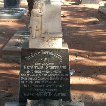 SCHEEPERS Estertjie 1926-1940