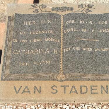 STADEN Catharina H., van nee FLYNN 1908-1962