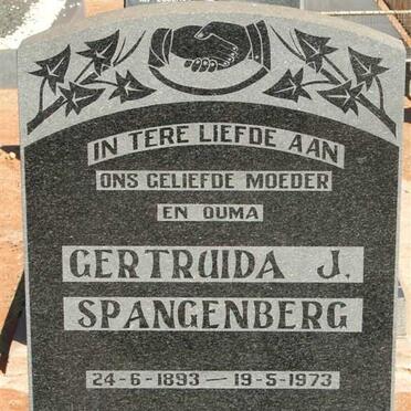 SPANGENBERG Gertruida J. 1893-1973