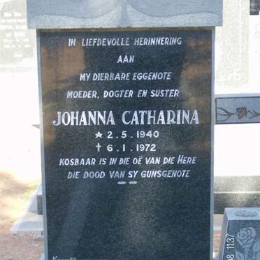 THOMAS Johanna Catharina 1940-1972