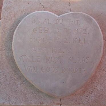 TOIT M.L.M., du 1872-1941