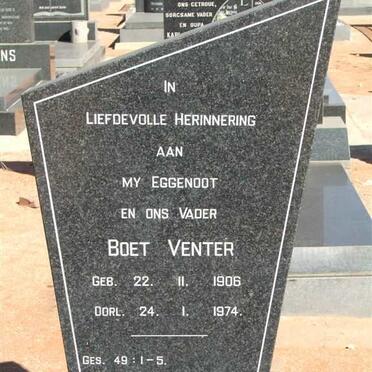 VENTER Boet 1906-1974