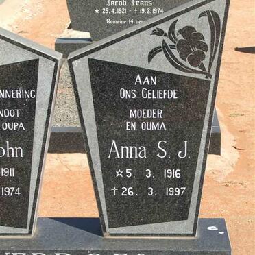 VERDOES Anna S.J. 1916-1997