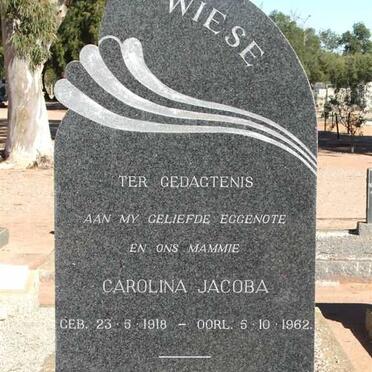 WIESE Carolina Jacoba 1918-1962