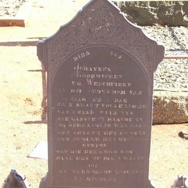 WESTHUIZEN Johannes Lodewiekes, vd -1947