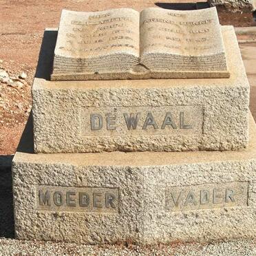 WAAL Arend Gerrit, de 1860-1947 &amp; Elizabeth nee ROUX 1876-1938