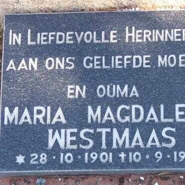 WESTMAAS Maria Magdalena 1901-1983