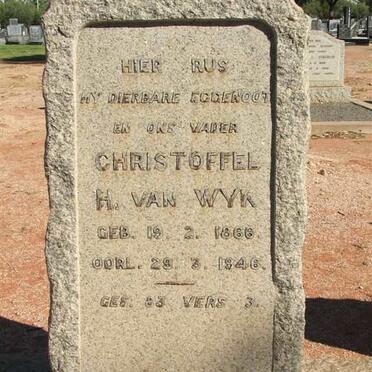 WYK Christoffel H., van 1866-1946