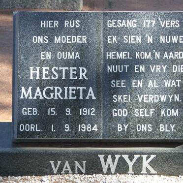 WYK Hester Magrieta, van 1912-1984
