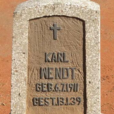 WENDT Karl 1911-1939