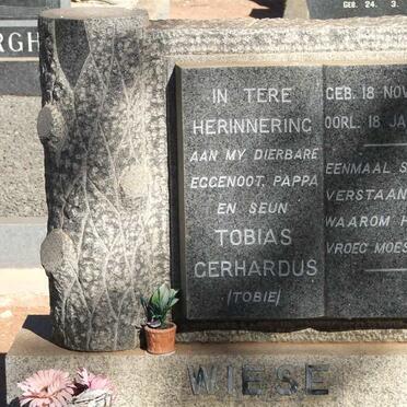 WIESE Tobias Gerhardus 1935-1963
