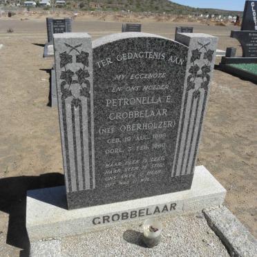 GROBBELAAR Petronella E. nee OBERHOLZER 1888-1960