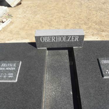OBERHOLZER Christiaan J. 1878-1944 &amp; Johanna M. HENZEN 1880-1961
