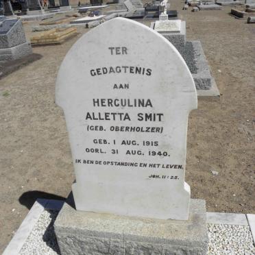 SMIT Herculina Aletta nee OBERHOLZER 1915-1940