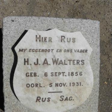 WALTERS H.J.A. 1856-1931