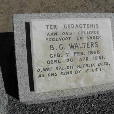 WALTERS B.G. 1868-1941
