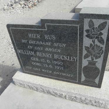 BUCKLEY William Henry 1950-1971