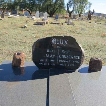 ROUX Jaap 1922-1990 &amp; Constance HUGO 1921-1996