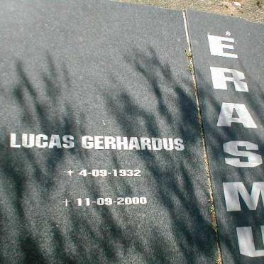 ERASMUS Lucas Gerhardus 1932-2000 &amp; Anna Maria VOS 1930-