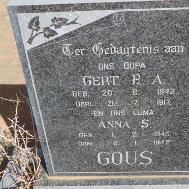 GOUS Gert P.A. 1842-1917