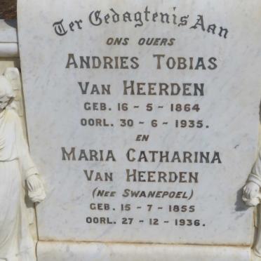 HEERDEN Andries Tobias, van 1864-1935 &amp; Maria Catharina SWANEPOEL 1855-1936