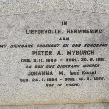 MYBURGH Pieter A. 1883-1991 &amp; Johanna M. KUHN 1884-IMG_8032