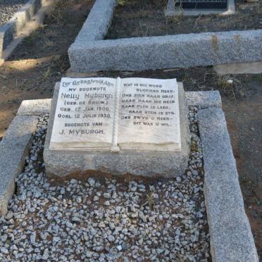 MYBURGH Nelly nee DE BRUIN 1900-1930