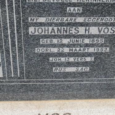 VOS Johannes H. 1895-1952
