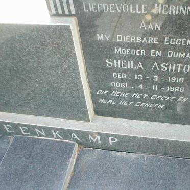 STEENKAMP Lukas Petrus 1899-1973 &amp; Sheila Ashton 1910-1968