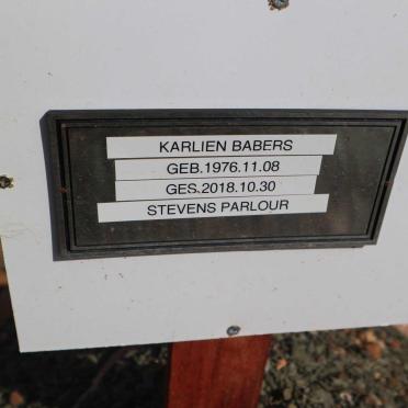 BARBERS Karlien 1976-2018